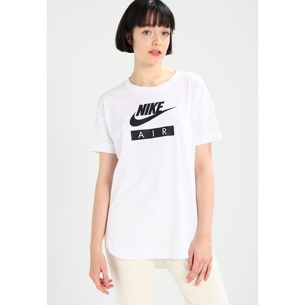 Nike Sportswear LOGO AIR T-shirt z nadrukiem white/black NI121D0A3