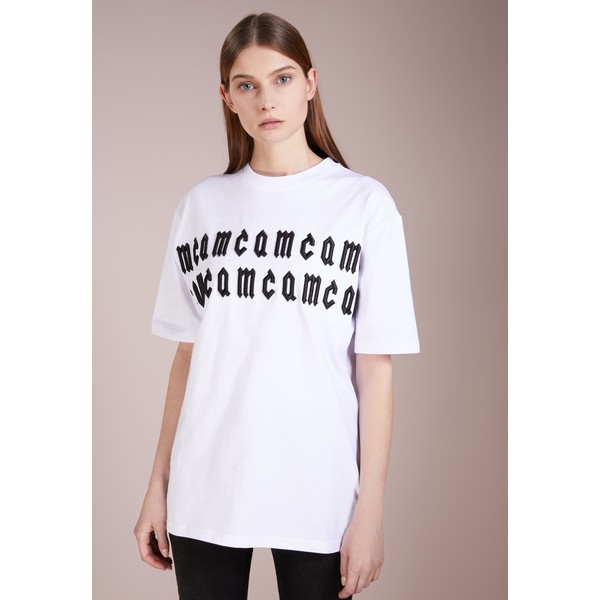 McQ Alexander McQueen BOYFRIEND T-shirt z nadrukiem optic white MQ121D002