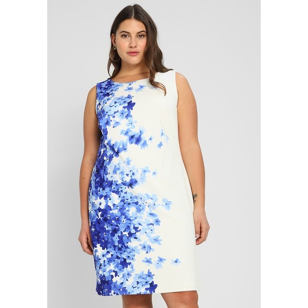 Lauren Ralph Lauren Woman CASPIAN SEA TORALINA Sukienka letnia cool cream/blue L0S21C019