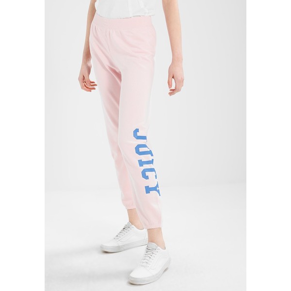 Juicy Couture TERRY LOGO VARSITY PANT Spodnie treningowe palisades pink JU721A00I