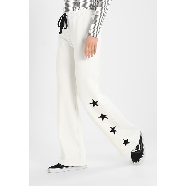 Juicy Couture TERRY STAR LOGO PANT Spodnie treningowe bleached bone JU721A00D