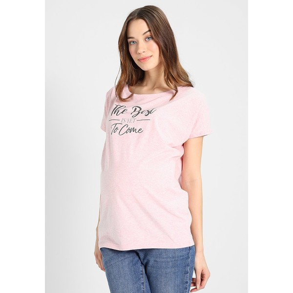 JoJo Maman Bébé THE BEST SLOGAN TEE T-shirt z nadrukiem pink J2629G02O