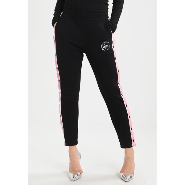 Hype WOMENS JOGGERS POPPER Spodnie treningowe black/pink HY521A00A