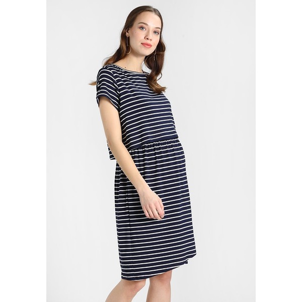 GAP Maternity OVERLAY NURSING DRESS Sukienka z dżerseju navy/white G0F29F00G