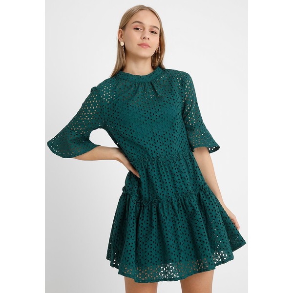 New Look Petite CUTWORK TIER SMOCK DRESS Sukienka letnia dark green NL721C036