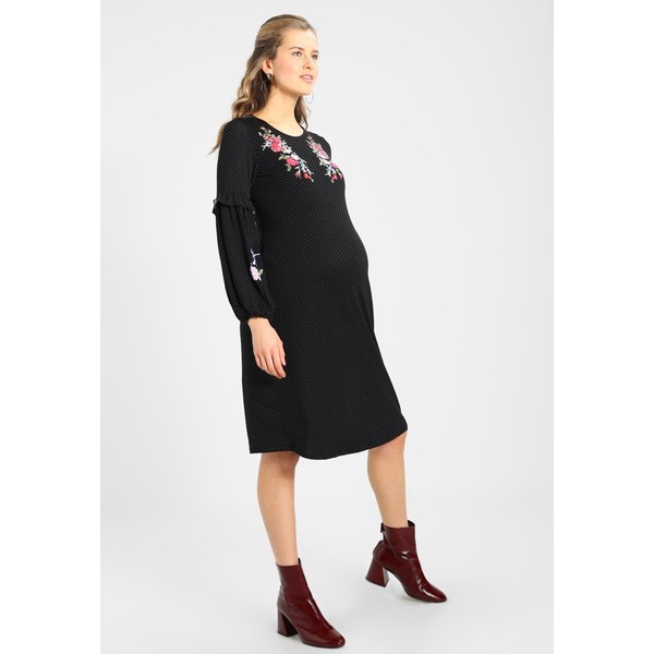 DP Maternity MIDI DRESS Sukienka z dżerseju black DP829F02M