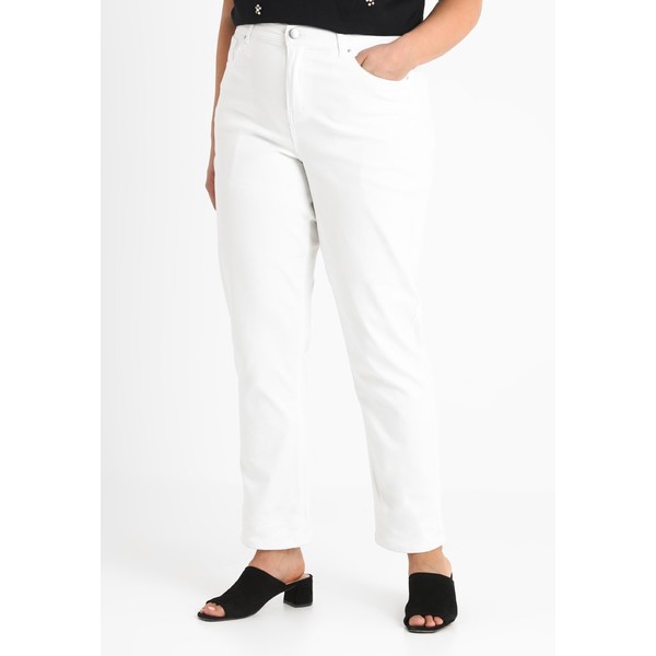 Dorothy Perkins Curve BOYFRIEND Jeansy Relaxed Fit white DP621N012