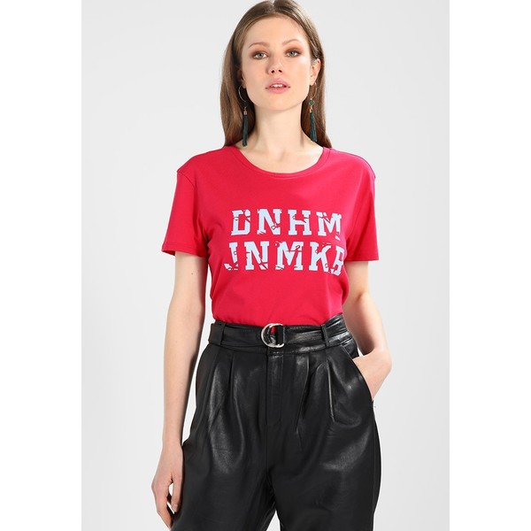 Denham NAVAL TEE T-shirt z nadrukiem red sizzle DE421D01T
