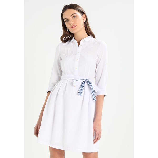 Cortefiel SHIRT STYLE SEERSUKER DRESS Sukienka koszulowa white CZ921C01U