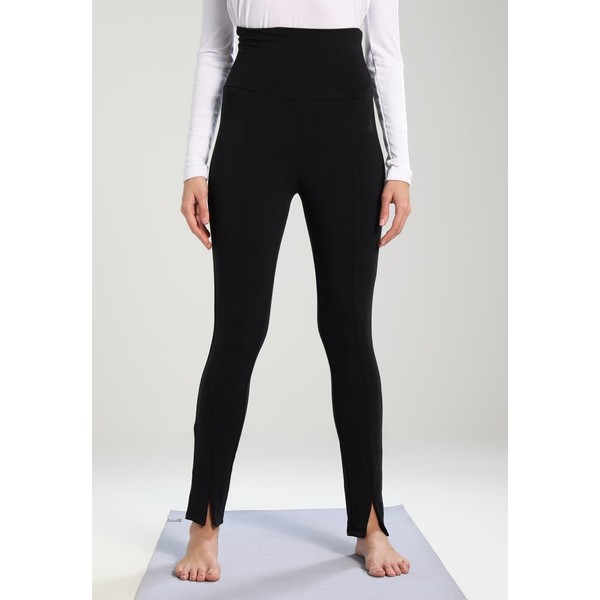 Curare Yogawear LONG PANTS VENT Spodnie treningowe black CY541E00Z
