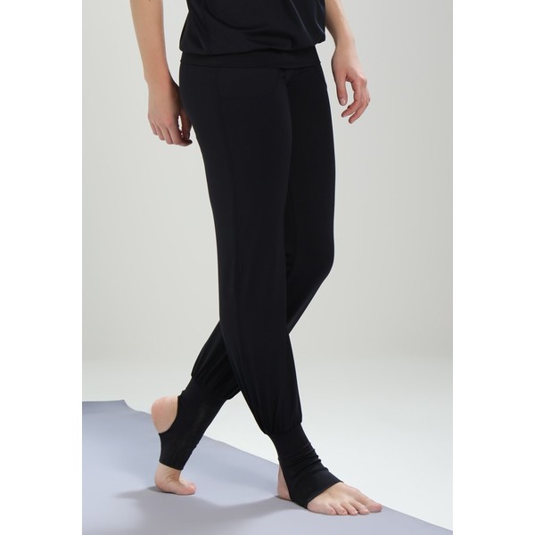 Curare Yogawear LONG PANTS ROLL DOWN Spodnie treningowe midnight/blue CY541E00X