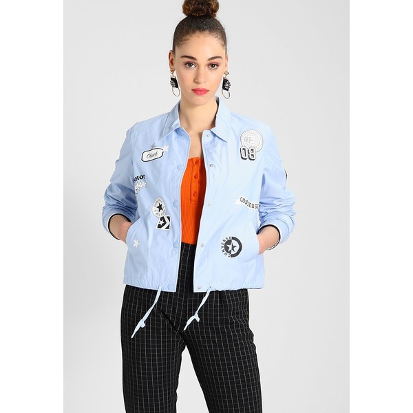 Converse ALL OVER PATCHES COACHES JACKET Kurtka wiosenna blue chill CO421G00U