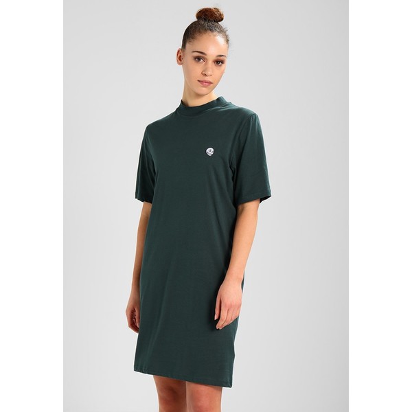 Cheap Monday SMASH DRESS SMALL SKULL Sukienka z dżerseju pine green CH621C01L