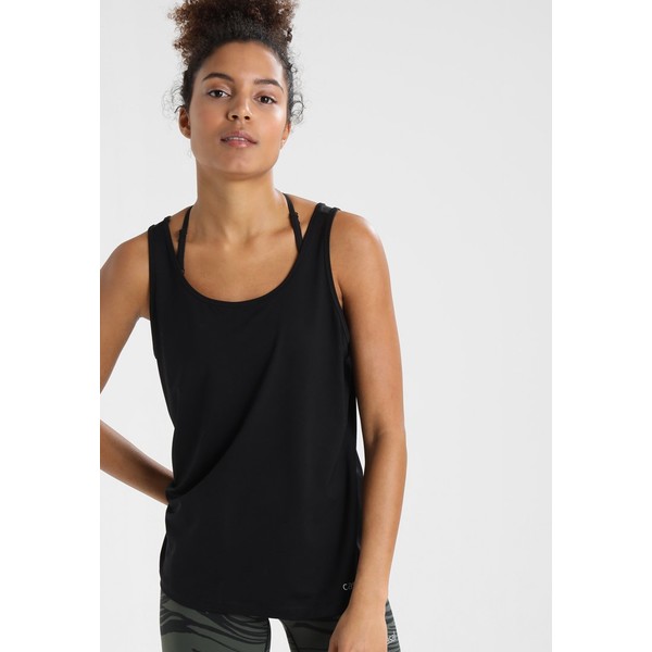 Casall ESSENTIAL RELAXED TANK Top black C4441D02T