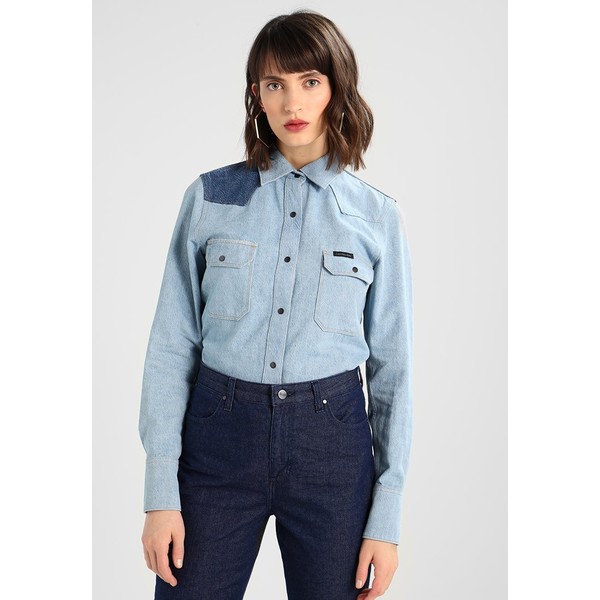 Calvin Klein Jeans WESTERN LEAN TRIANGLE BLOCKED Koszula triangle blue C1821E01Q