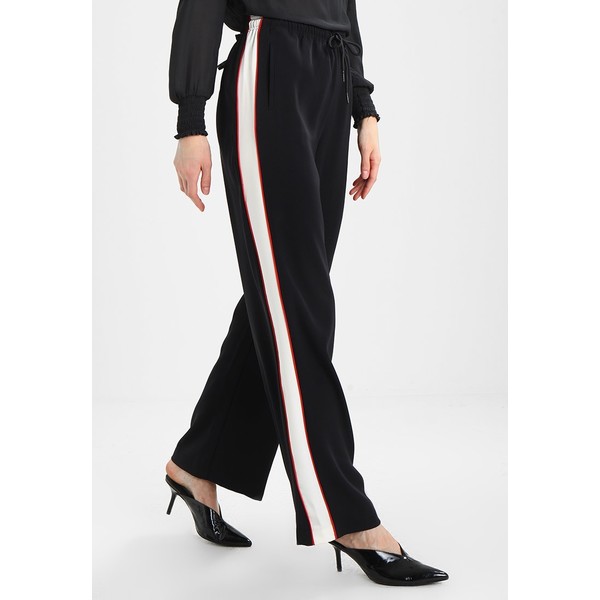 Calvin Klein Jeans PATONA CHEERLEADER PANT Spodnie materiałowe black C1821A02N