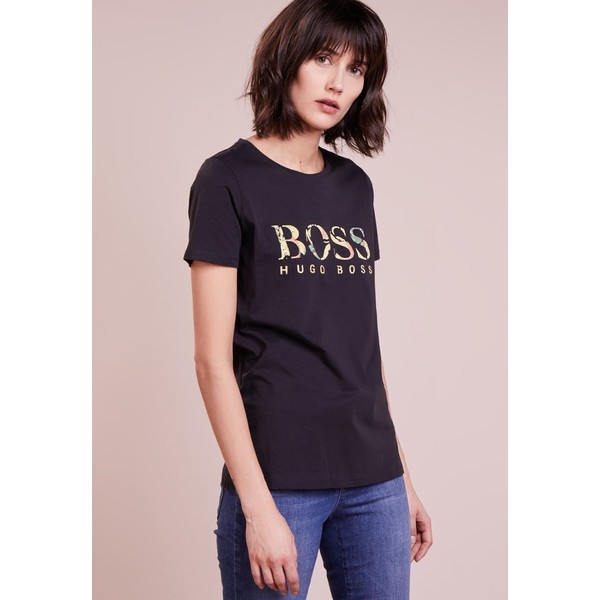 BOSS Orange TIBOSS T-shirt z nadrukiem dark blue BO121D072
