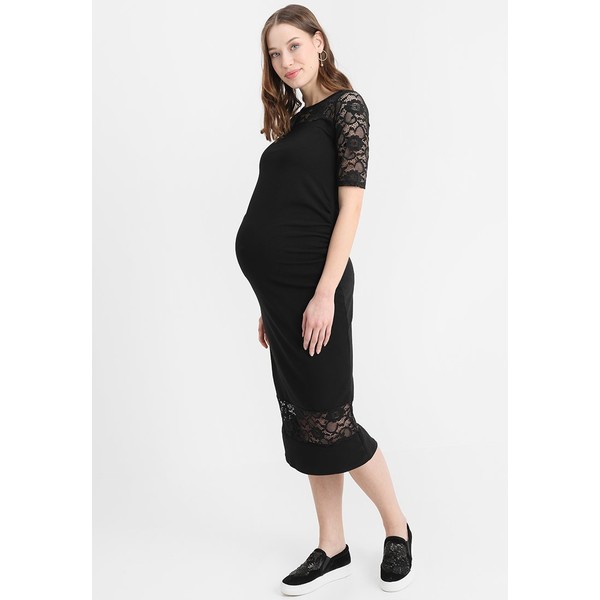 Bluebelle Maternity INSERT BODYCON DRESS Długa sukienka black BLH29F009