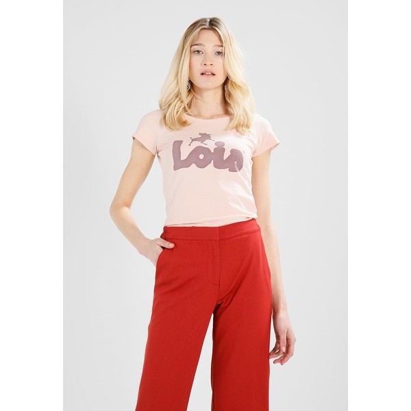 LOIS Jeans CAMISETA SNOW LOGO T-shirt z nadrukiem rose quartz 1LJ21D00A