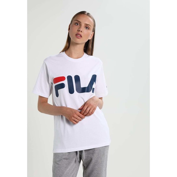 Fila CLASSIC LOGO TEE T-shirt z nadrukiem bright white 1FI21D006