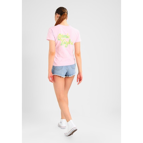 Obey Clothing COSMIC HIGHS T-shirt z nadrukiem light pink OB021D00P