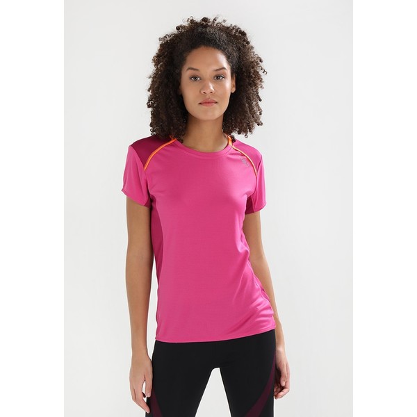 CMP WOMAN TRAIL T-shirt z nadrukiem hot pink C7041D009