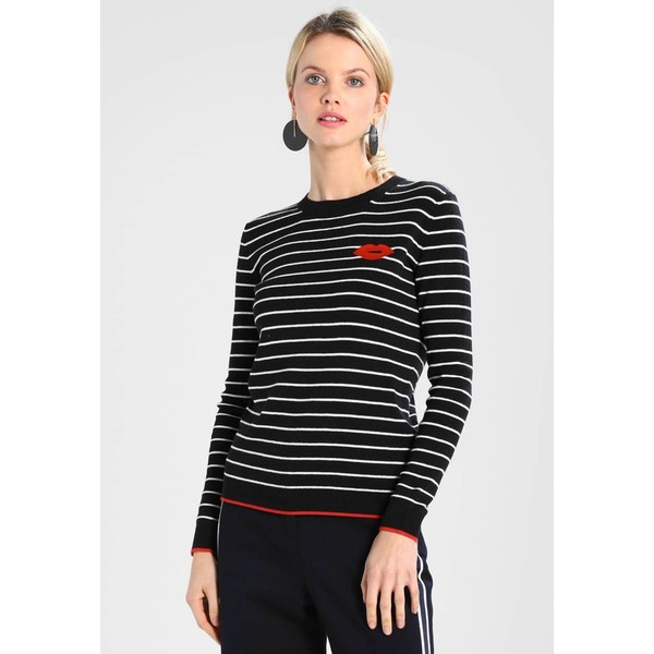 Whistles KISS EMBROIDERED STRIPE Sweter multicolour WH021I017