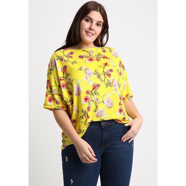 Lauren Ralph Lauren Woman T-shirt z nadrukiem yellow/multi-coloured L0S21D013
