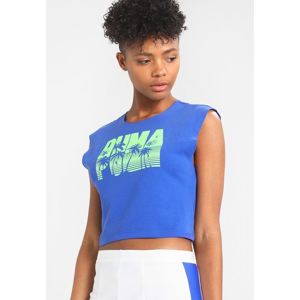 Fenty PUMA by Rihanna SLEEVELESS CROP T-shirt z nadrukiem dazzling blue F0D21D00I