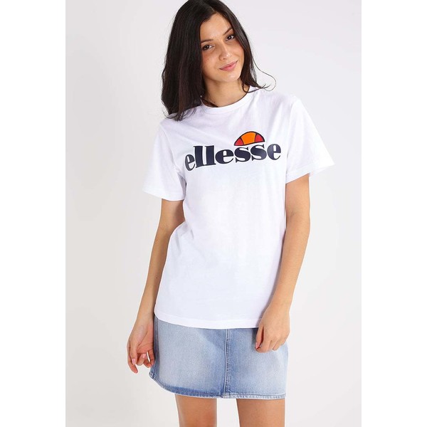 Ellesse ALBANY T-shirt z nadrukiem optic white EL921D00T