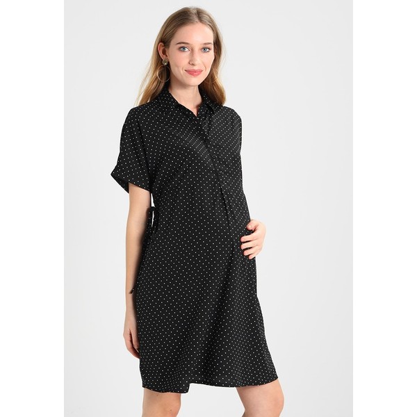 New Look Maternity KENNIE PIN SPOT SHIRT DRESS Sukienka koszulowa black N0B29F036