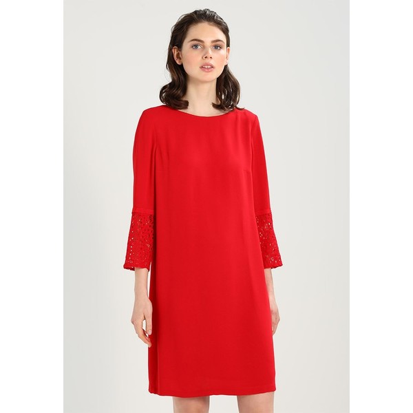 French Connection ENSOR CREPE Sukienka letnia dark red FR621C0BS