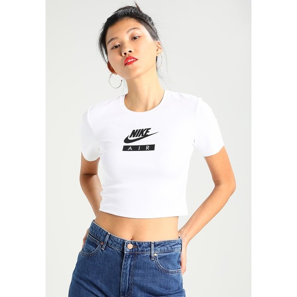 Nike Sportswear TEE BABY AIR T-shirt z nadrukiem white/black NI121D0A5