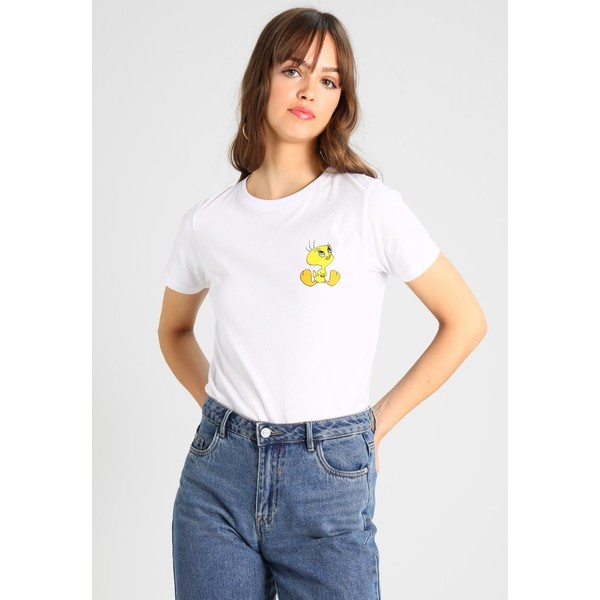 New Look TWEETY PIE POCKET TEE T-shirt z nadrukiem white NL021D0CV