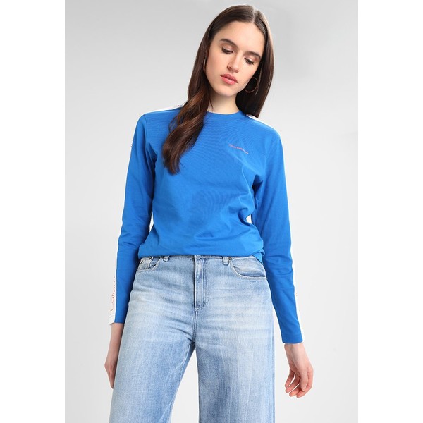 Calvin Klein Jeans SIDE LOGO STRIPE LONG SLEEVE Bluzka z długim rękawem baleine blue C1821D05N