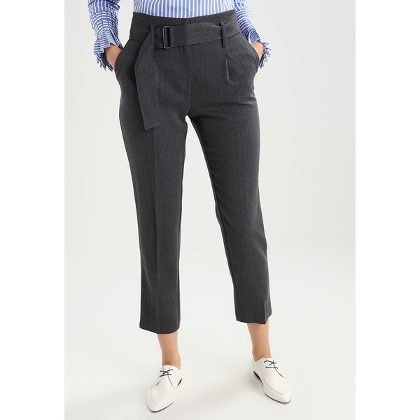 Dorothy Perkins HERRINGBONE TAPERED Spodnie materiałowe grey DP521A0AC