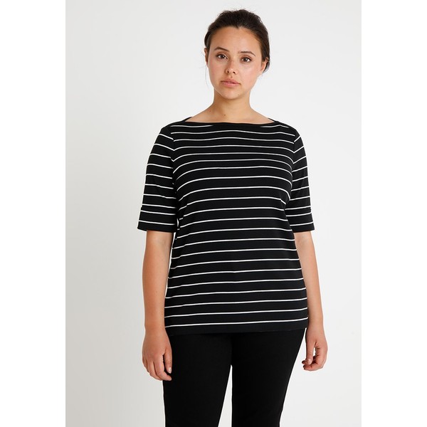 Lauren Ralph Lauren Woman T-shirt z nadrukiem polo black/white L0S21I00M