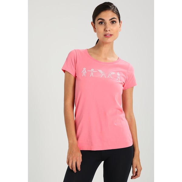 Bench T-shirt z nadrukiem strawberry pink BE621D09F