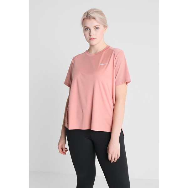 Nike Performance DRY MILER T-shirt basic rust pink/reflective silver N1241D0HL