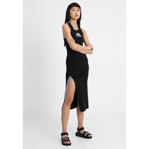 Umbro Projects CROSS LOGO DRESS Długa sukienka black UM421C001