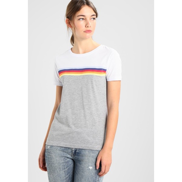 TWINTIP T-shirt z nadrukiem white/light grey TW421D060