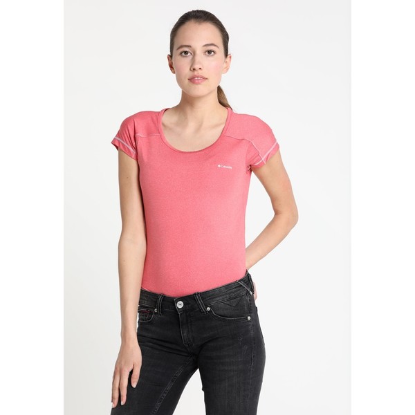 Columbia PEAK TO POINT SHORT SLEEVE T-shirt basic red camellia C2341D00R