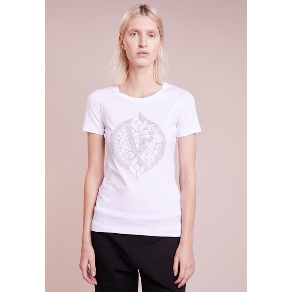Versace Jeans T-shirt z nadrukiem bianco ottico 1VJ21D02L