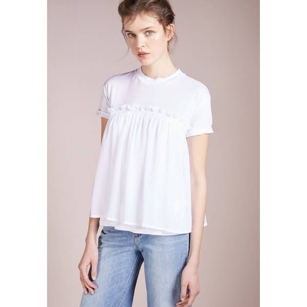 BOSS CASUAL TERCOOL T-shirt z nadrukiem white BO121D078