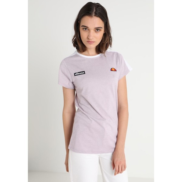 Ellesse TUCCERI T-shirt z nadrukiem misty lilac marl EL921D01F