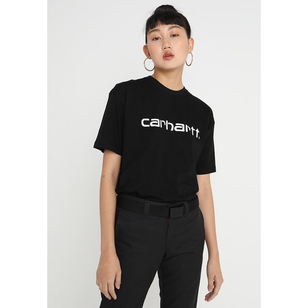 Carhartt WIP SCRIPT T-shirt z nadrukiem black/white C1421D01G
