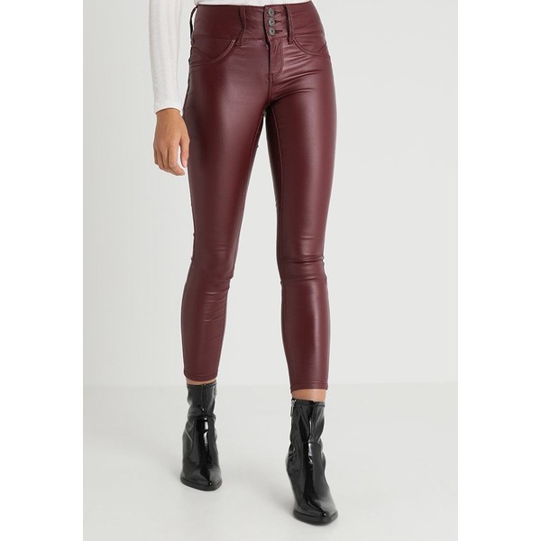 ONLY ONLANNA MID ANKLE COATED PANT Spodnie materiałowe chocolate truffle ON321A0UX