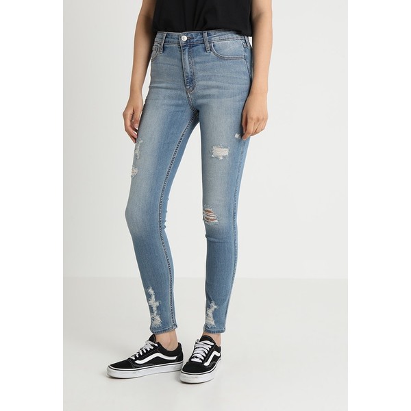 Hollister Co. Jeansy Skinny Fit ripped medium H0421N01Z