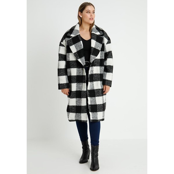 Glamorous Curve COAT Płaszcz wełniany /Płaszcz klasyczny black/white GLA21U005
