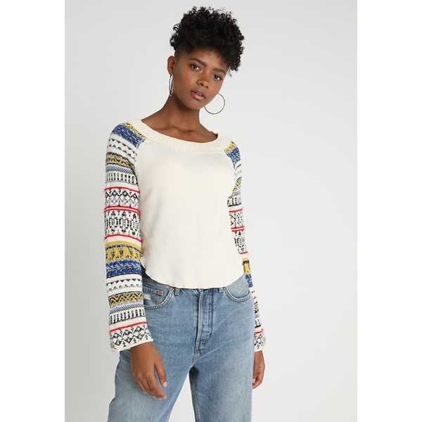 Free People FAIRGROUND THERMAL Sweter ivory FP021I028